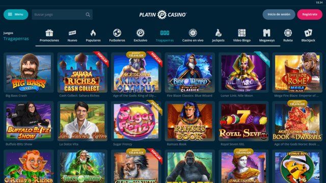 Platincasino screenshot 1