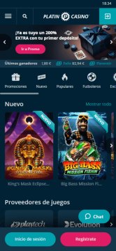 Platincasino screenshot 5