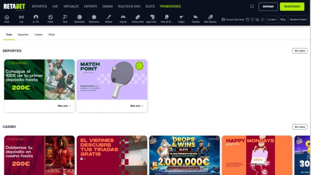 RETAbet Casino screenshot 3