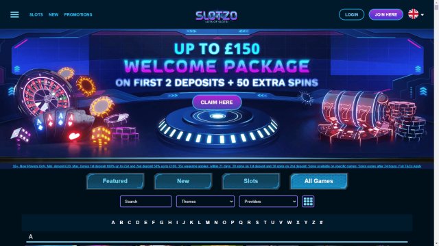 Slotzo Casino screenshot 2