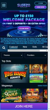 Slotzo Casino screenshot 4