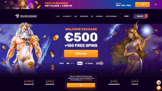Duxcasino screenshot 1