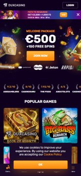 Duxcasino screenshot 4
