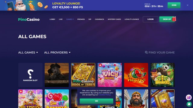 PinoCasino screenshot 2