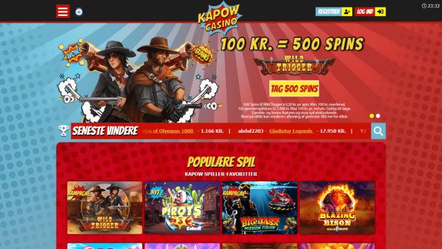 Kapow Casino screenshot 1