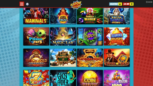 Kapow Casino screenshot 2