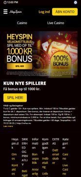 HeySpin Casino screenshot 3